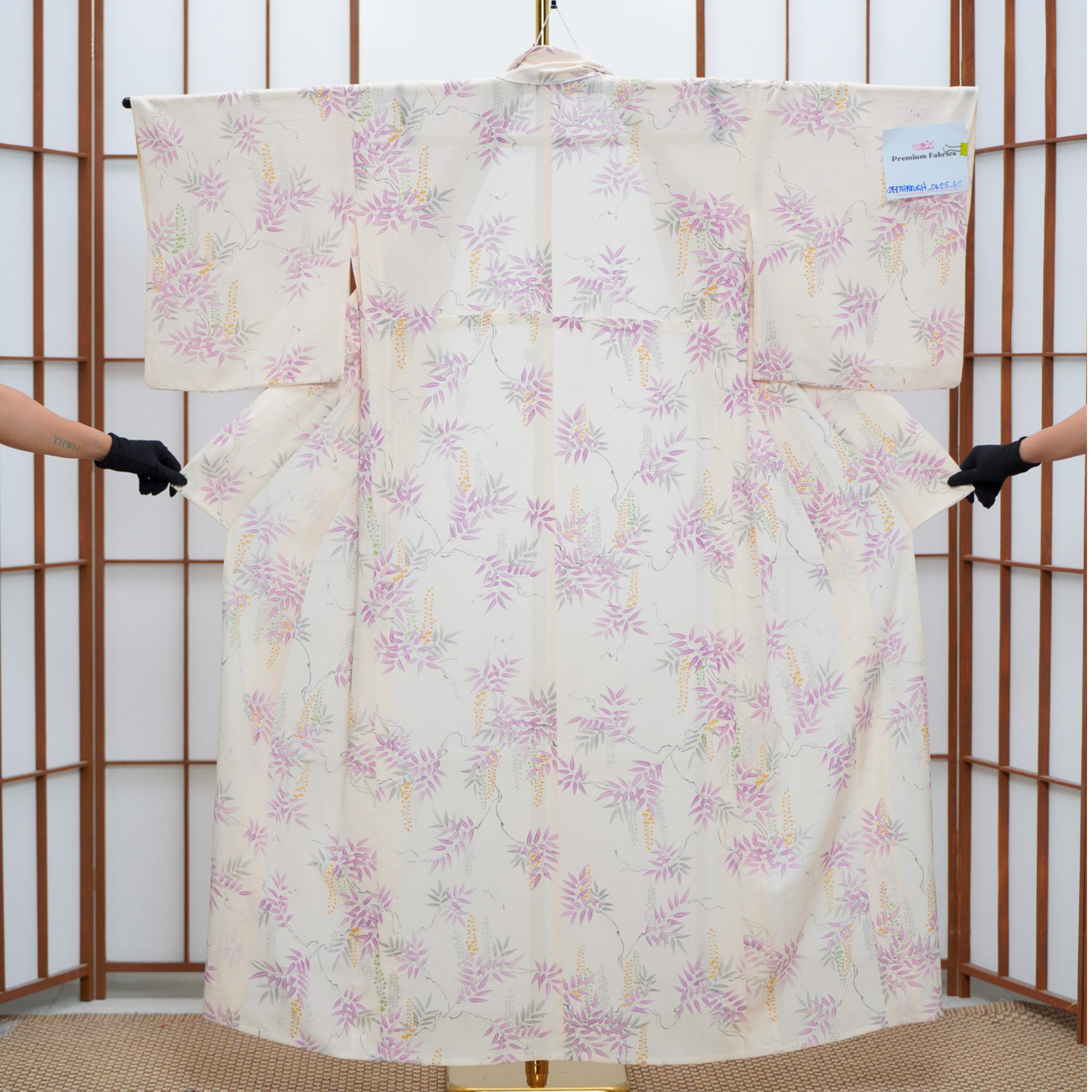 Premium Seethrough Fabric: 0625_62 | Lavender Wisteria