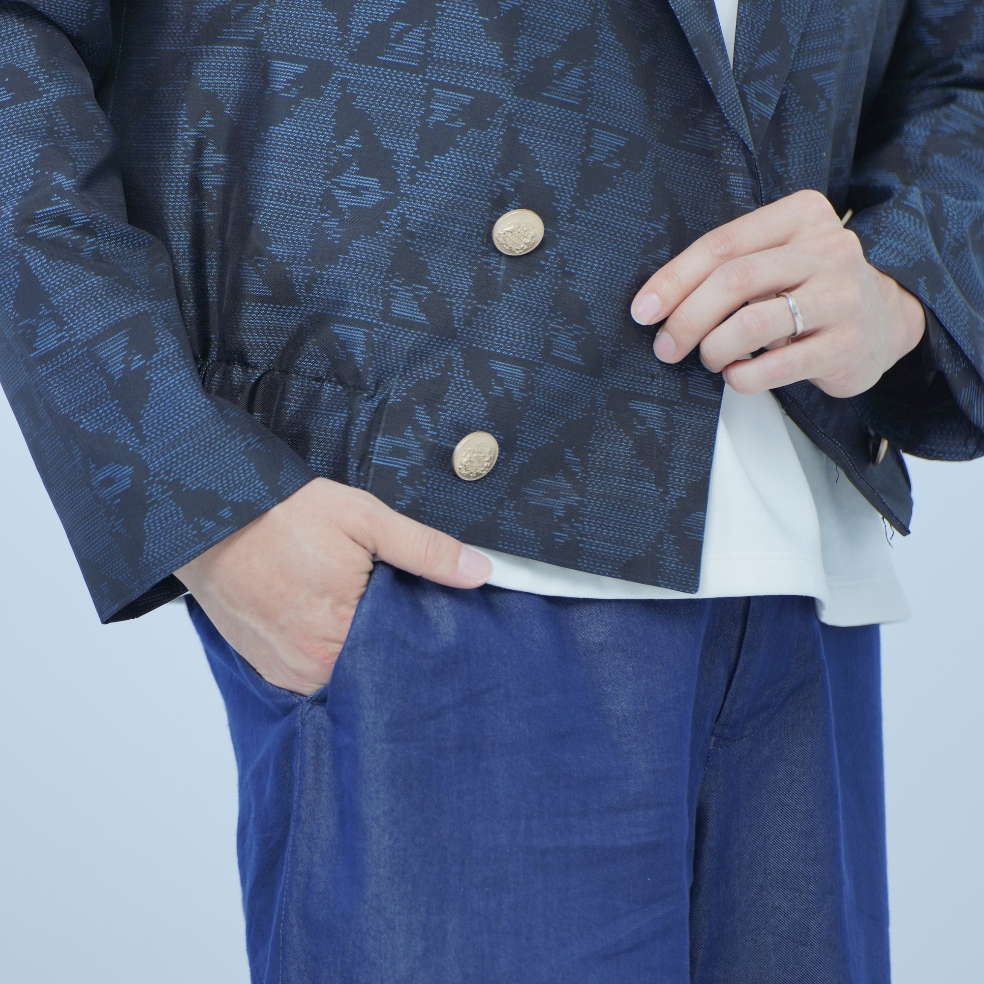 🎉🎉On-hand: Cropped Men's Jacket | Blue