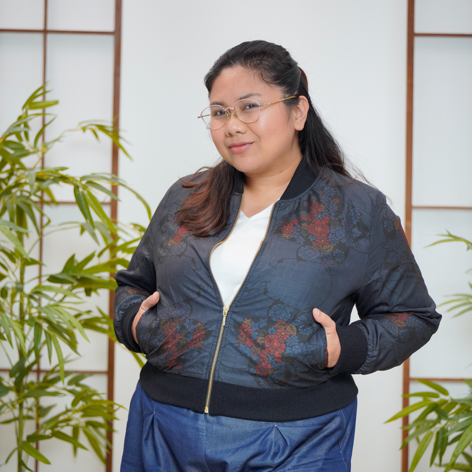 🎉🎉Premium On-hand: Blue Oshima Bomber Jacket | BJ7737M