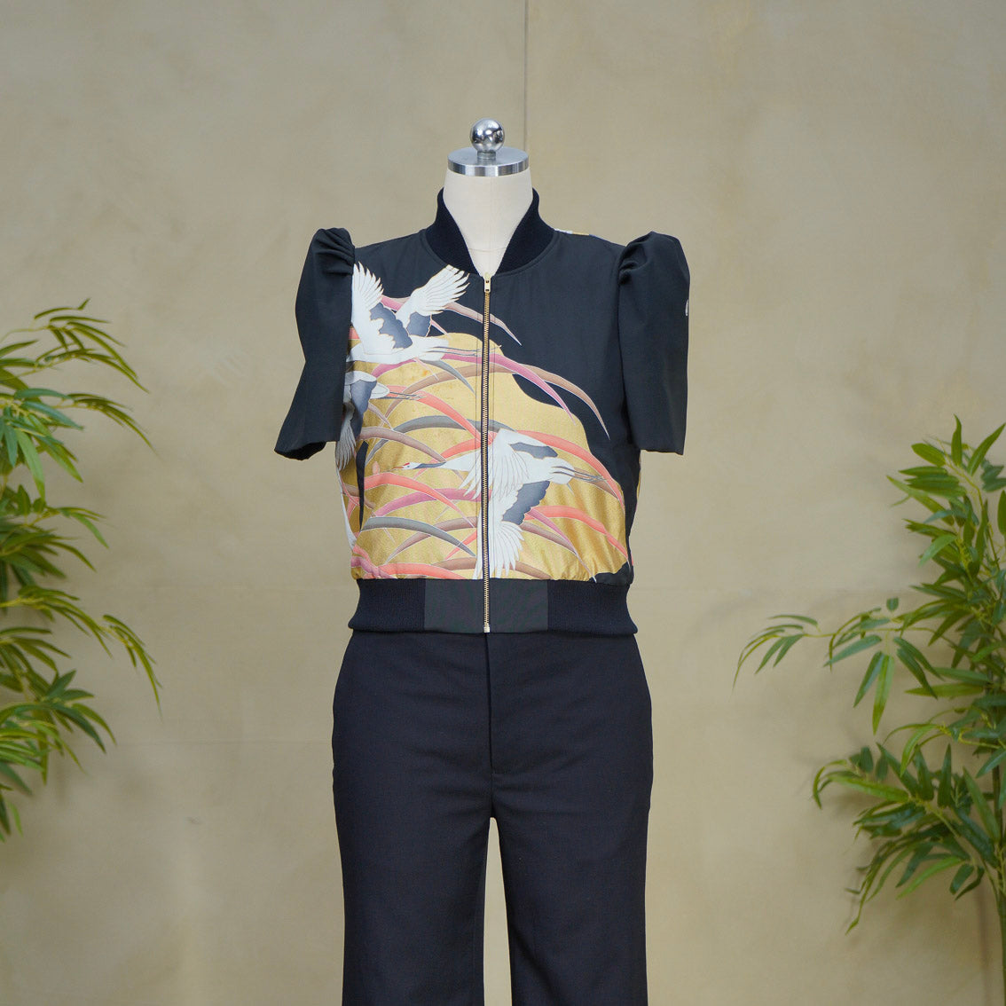 Premium On-hand item: Filipiniana Bomber Jacket | Black | FBJ8616M | Medium