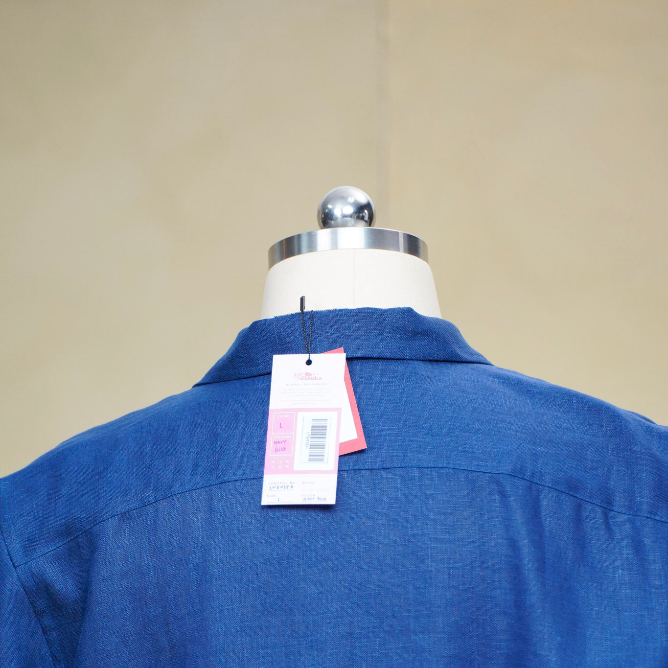 Premium On-hand: Navy Men's Linen Polo | Large | LP8438H