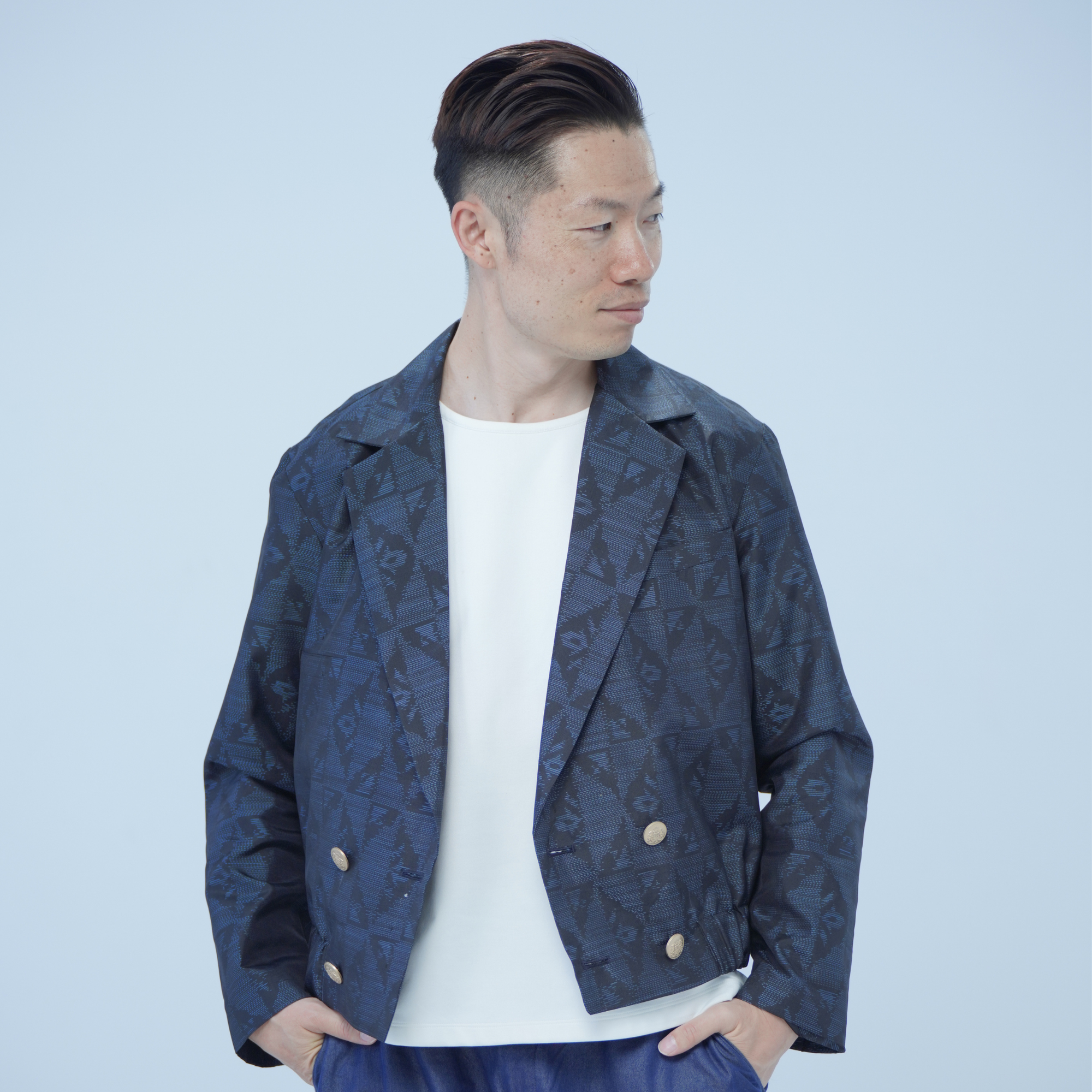 🎉🎉On-hand: Cropped Men's Jacket | Blue