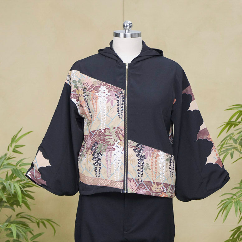 Premium On-hand: Black Hoodie With Zipper | HWZ8318Y