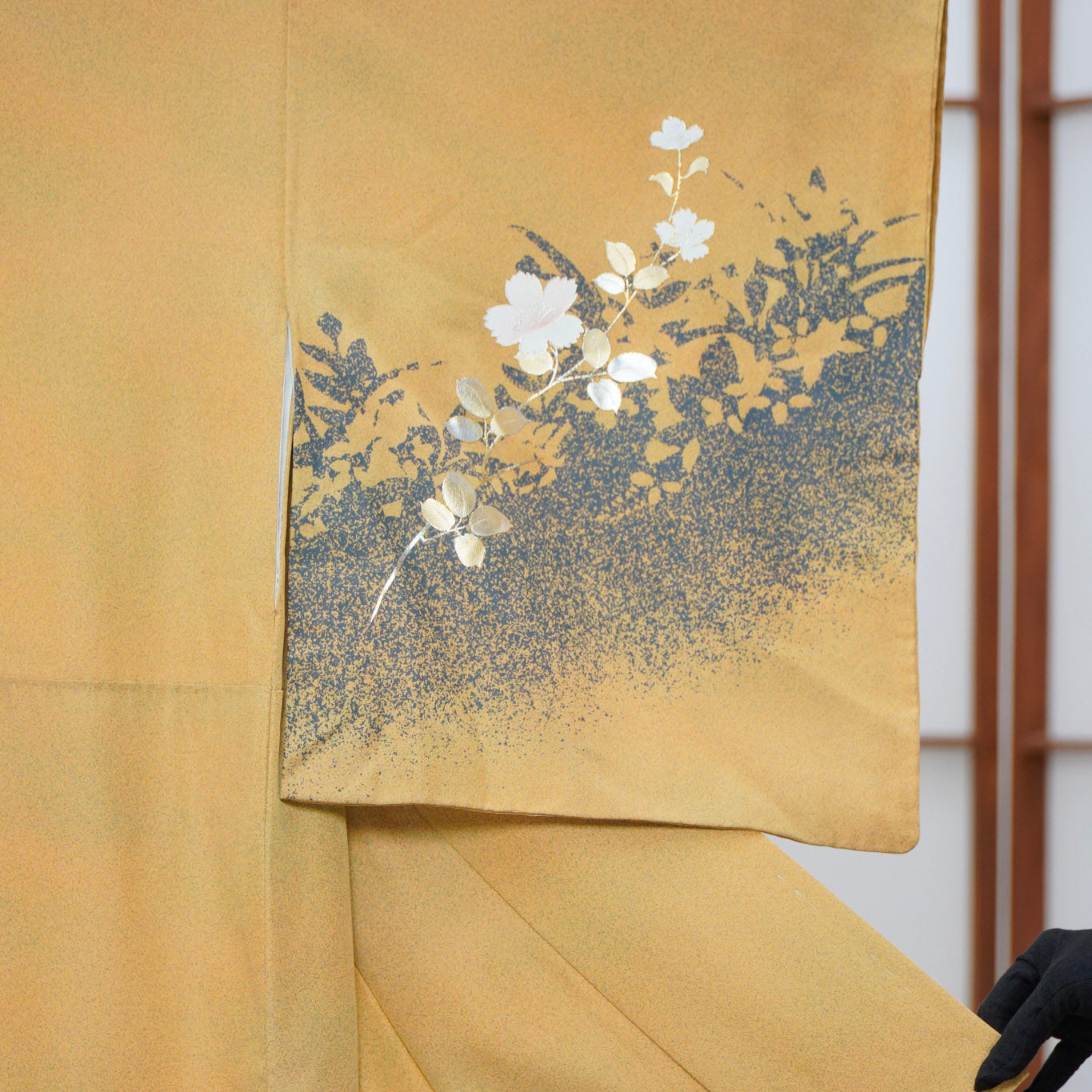 Chiku Fabric: 0630_20 | Mustard Bloom