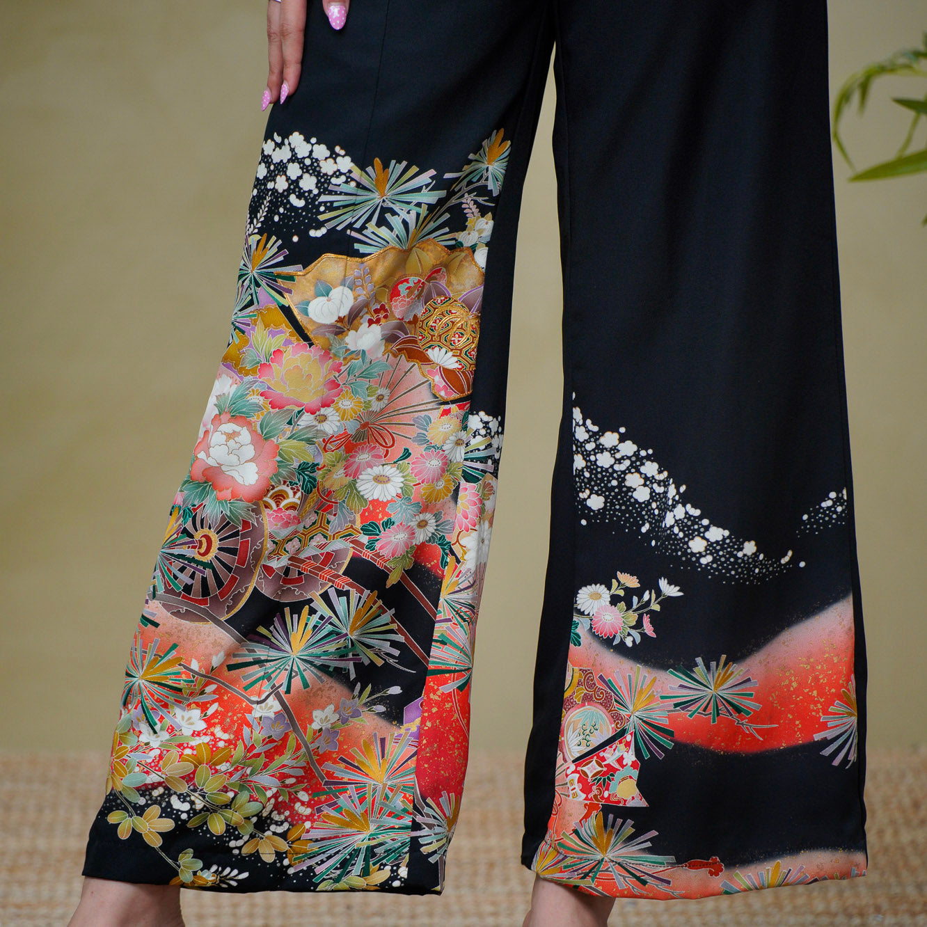 (RH) On-hand: Black Wide Leg Pants | WLP3971 | MA
