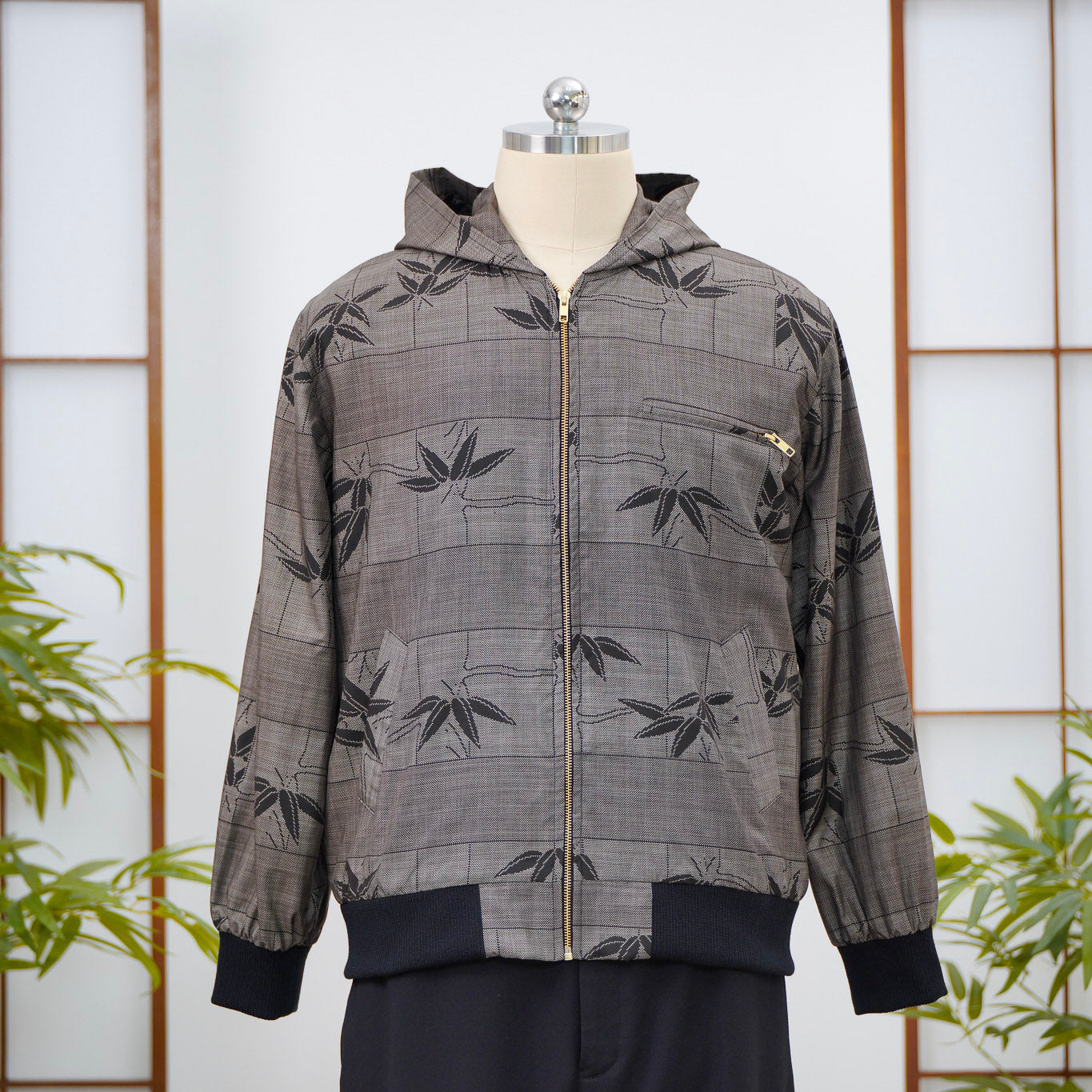 Premium On-hand: Black Loose Fit Oshima Men's Bomber Jacket | LBJ8029 | L