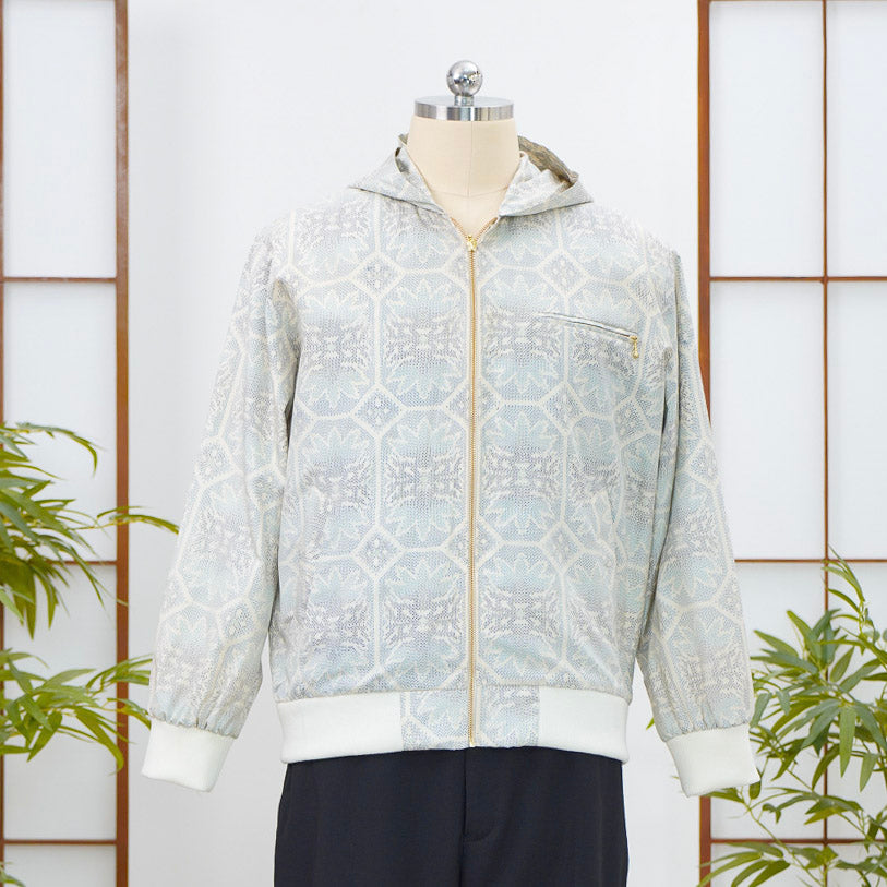 Premium On-hand: White Loose Fit Oshima Men's Bomber Jacket | LBJ8102 | L