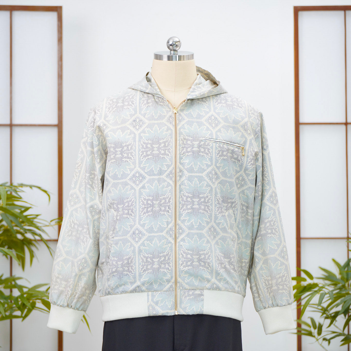 Premium On-hand: White Loose Fit Oshima Men's Bomber Jacket | LBJ8102 | L
