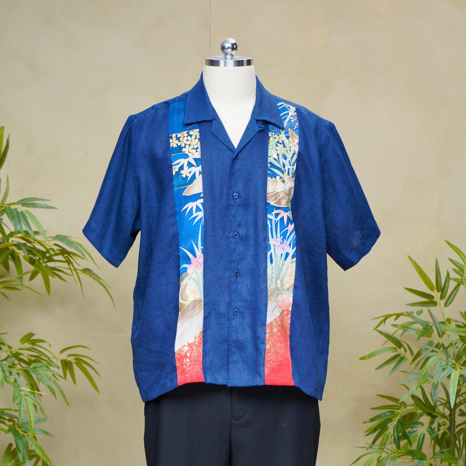 Premium On-hand: Navy Men's Linen Polo | XL | LP8437H