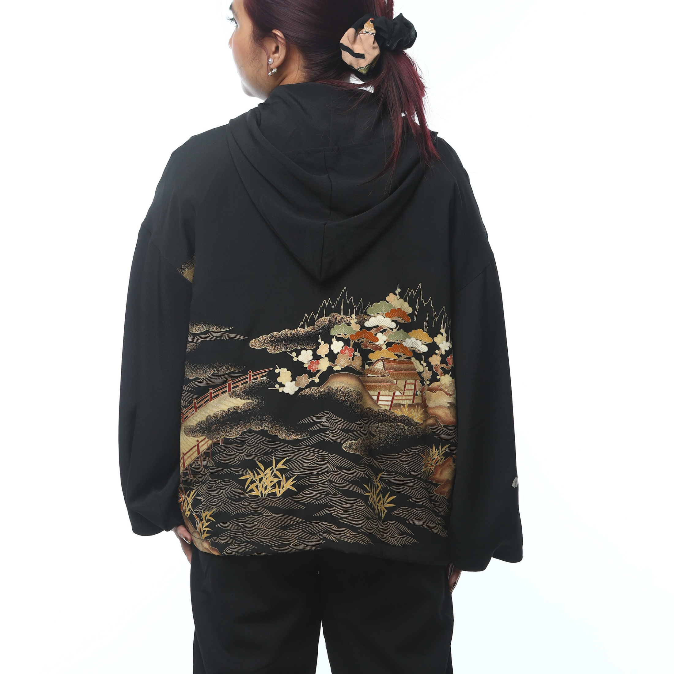On-hand: Hoodie With Zipper | HWZ4601 - with some gold elements!