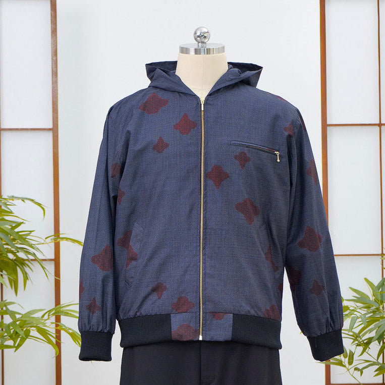 Premium On-hand: Blue Loose Fit Oshima Men's Bomber Jacket | LBJ8131 | L
