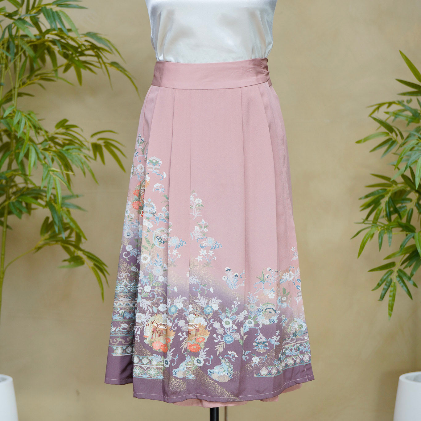 Premium On-hand: Pink Hanbok Skirt | HS8332M | 1P