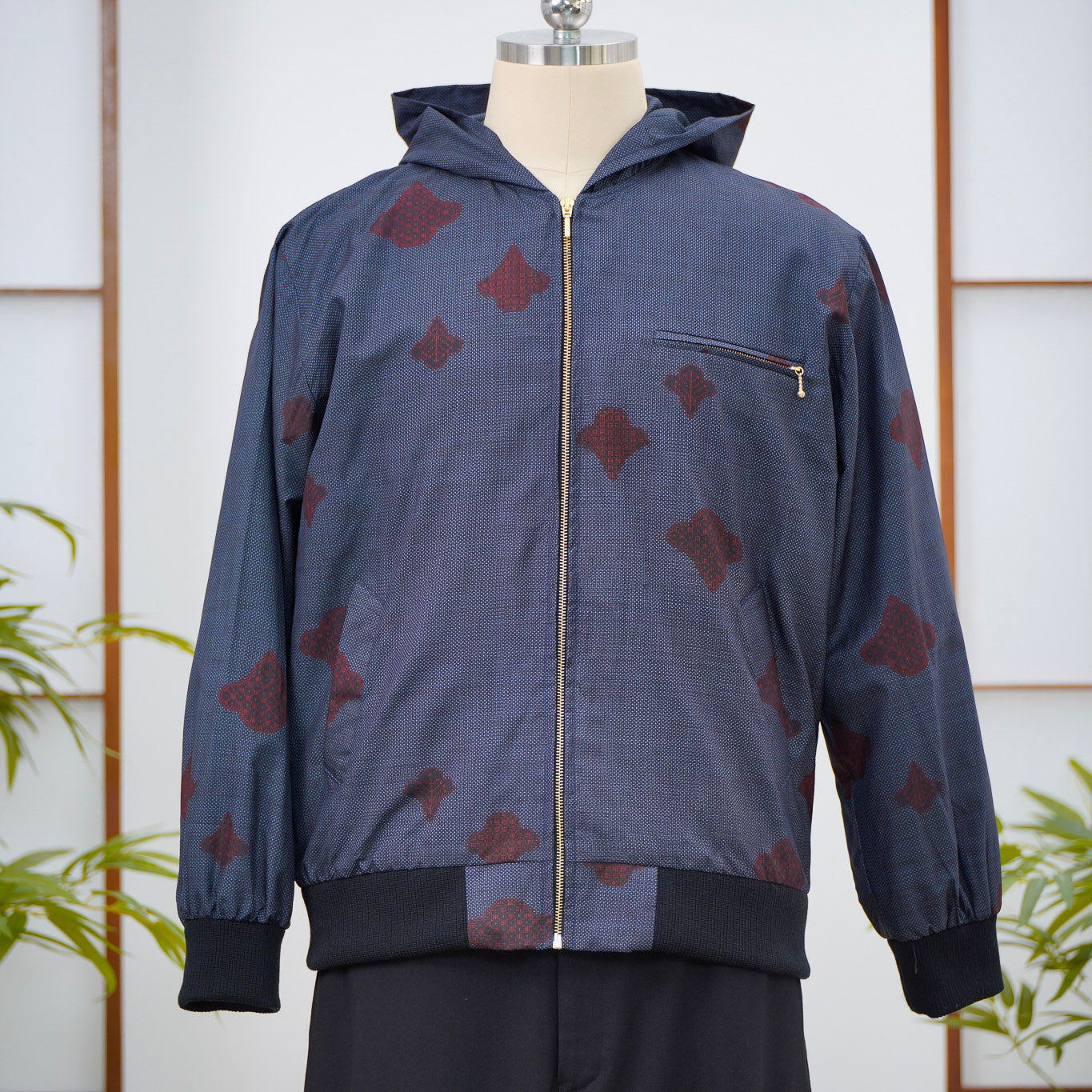Premium On-hand: Blue Loose Fit Oshima Men's Bomber Jacket | LBJ8131 | L