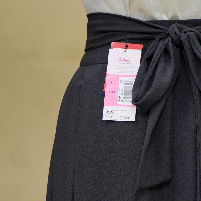 Premium On-hand: Black Hanbok Skirt | HS8060 | 2T