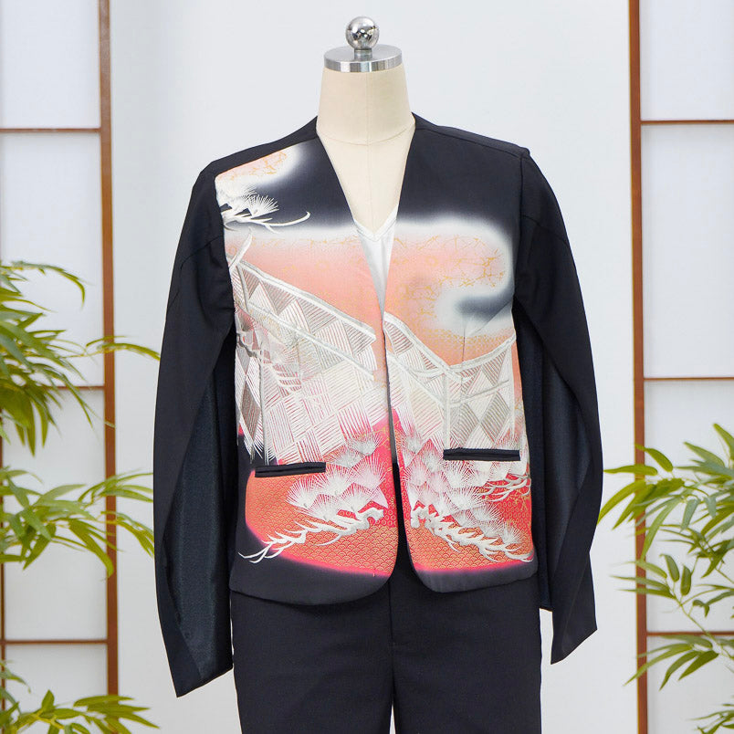 Premium On-hand: Cape Blazer | CB5441M | Black | XL (Embroidery!)