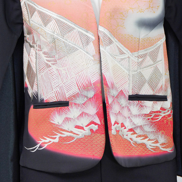 Premium On-hand: Cape Blazer | CB5441M | Black | XL (Embroidery!)
