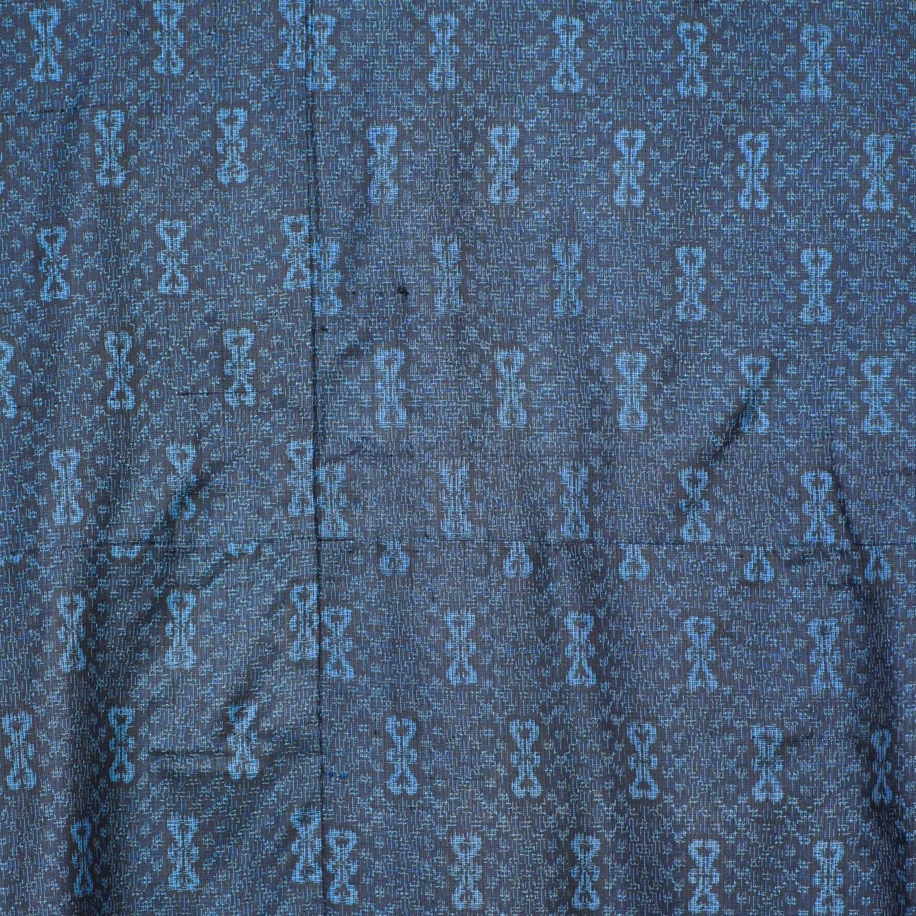 Premium Oshima Fabric: 0818_04 | Nightfall Brocade - Indigo