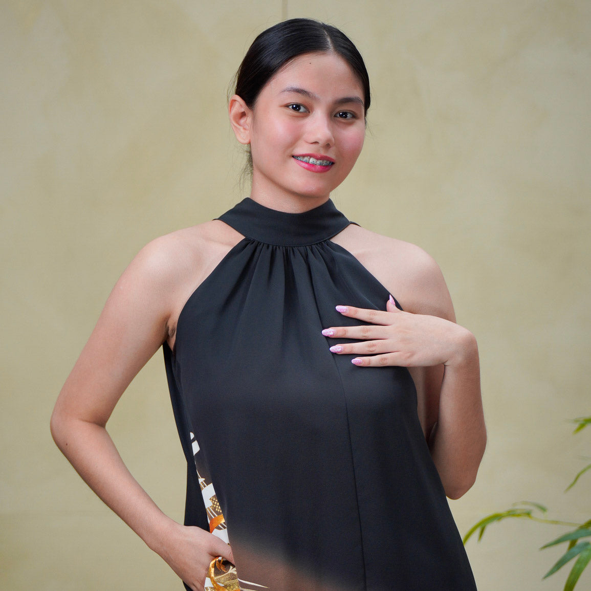 On-hand item: Black Halter Dress | HD5031 | MB