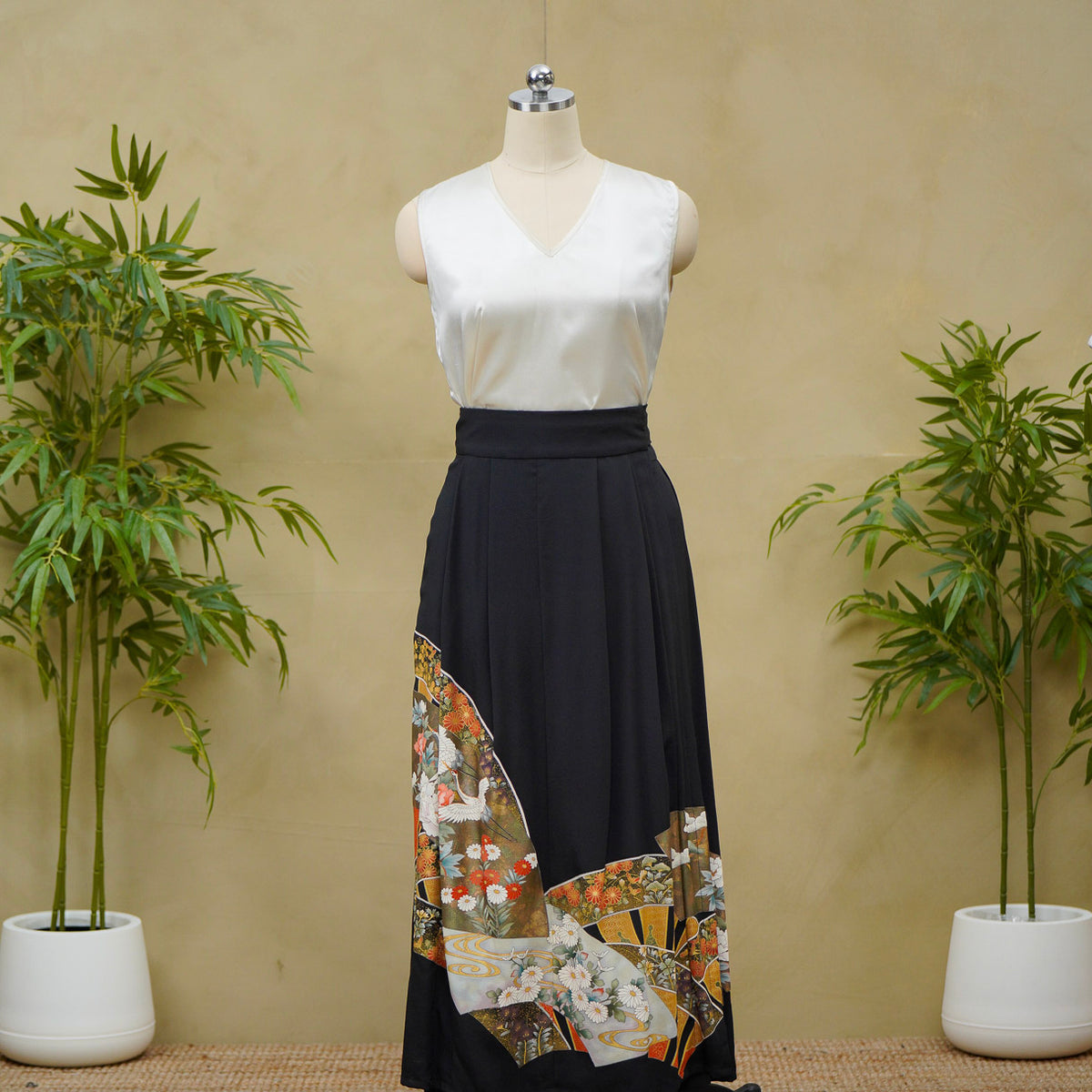 Premium On-hand: Black Hanbok Skirt | HS8060 | 2T