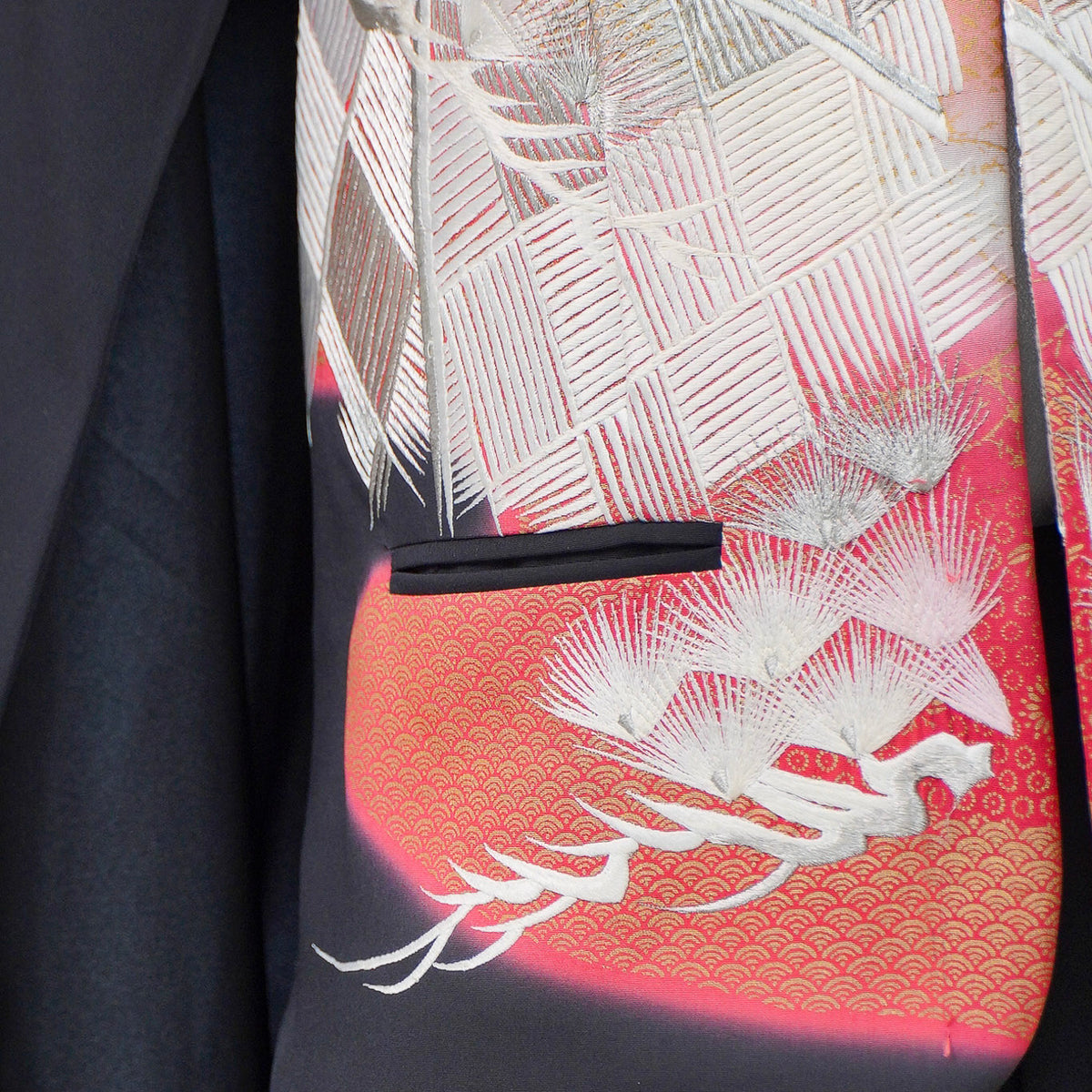 Premium On-hand: Cape Blazer | CB5441M | Black | XL (Embroidery!)