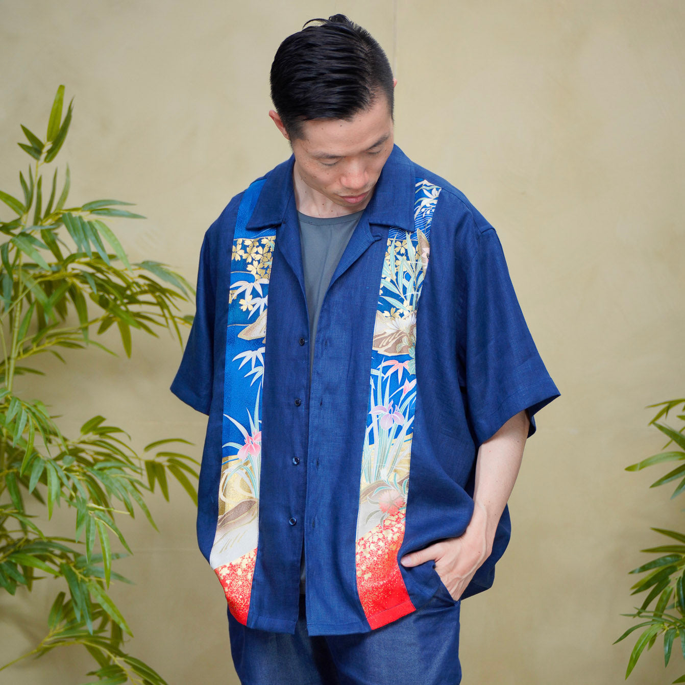 Premium On-hand: Navy Men's Linen Polo | XL | LP8437H