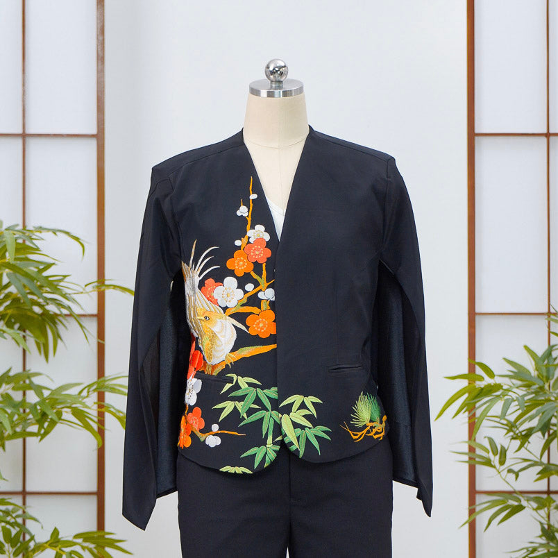 Premium On-hand: Cape Blazer | CB5448Y | Black | 2XL