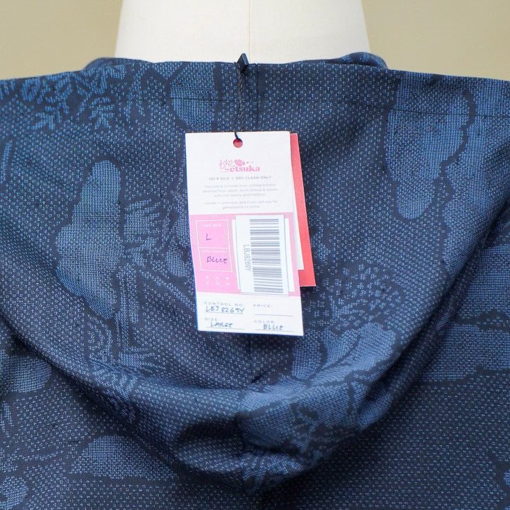 Premium On-hand: Blue Loose Fit Oshima Men's Bomber Jacket | LBJ8269Y | Large