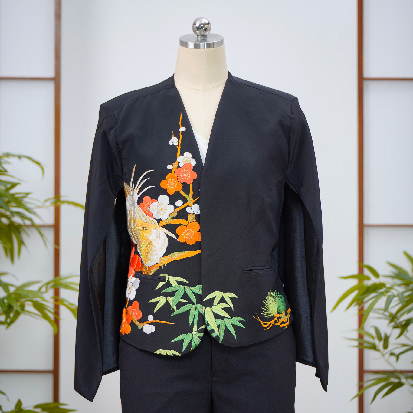 Premium On-hand: Cape Blazer | CB5448Y | Black | 2XL