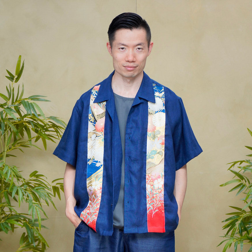 Premium On-hand: Navy Men's Linen Polo | Large | LP8438H