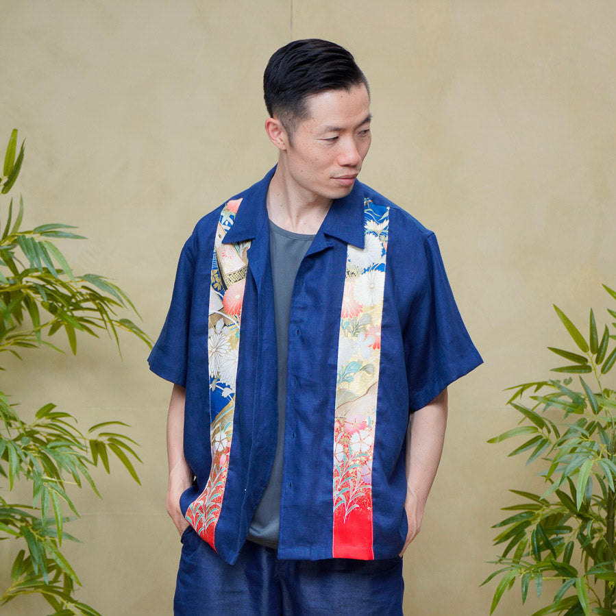 Premium On-hand: Navy Men's Linen Polo | Large | LP8438H