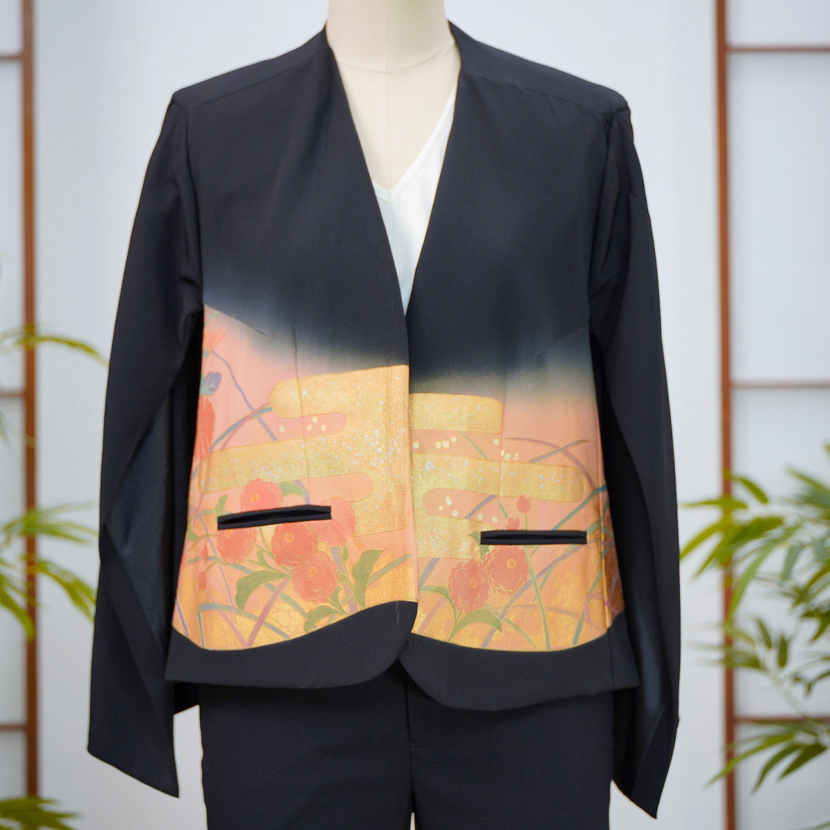 Premium On-hand: Cape Blazer | CB5438M | Black | 3XLA
