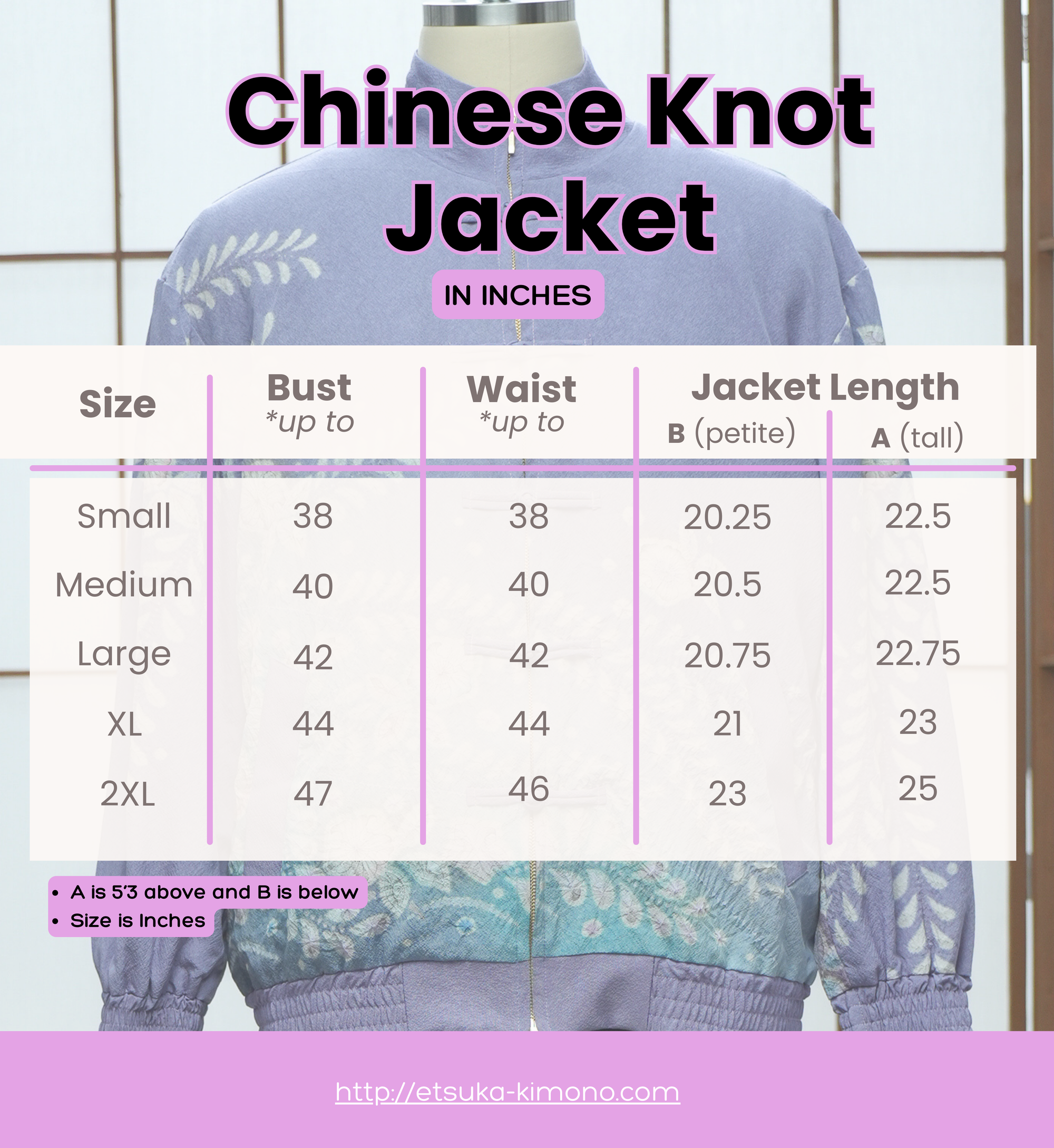 Premium On-hand: Blue Chinese Knot Jacket  | CKJ7404 | MB (Women)