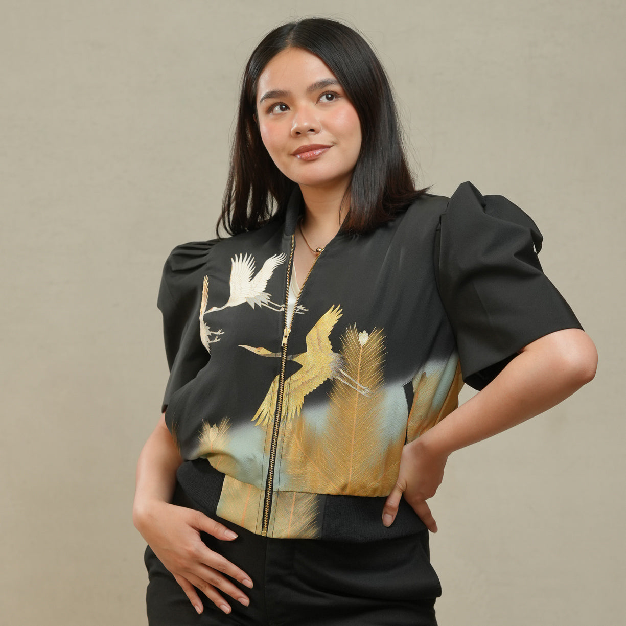 Coming Soon - On-hand item: Filipiniana-inspired Top | Black
