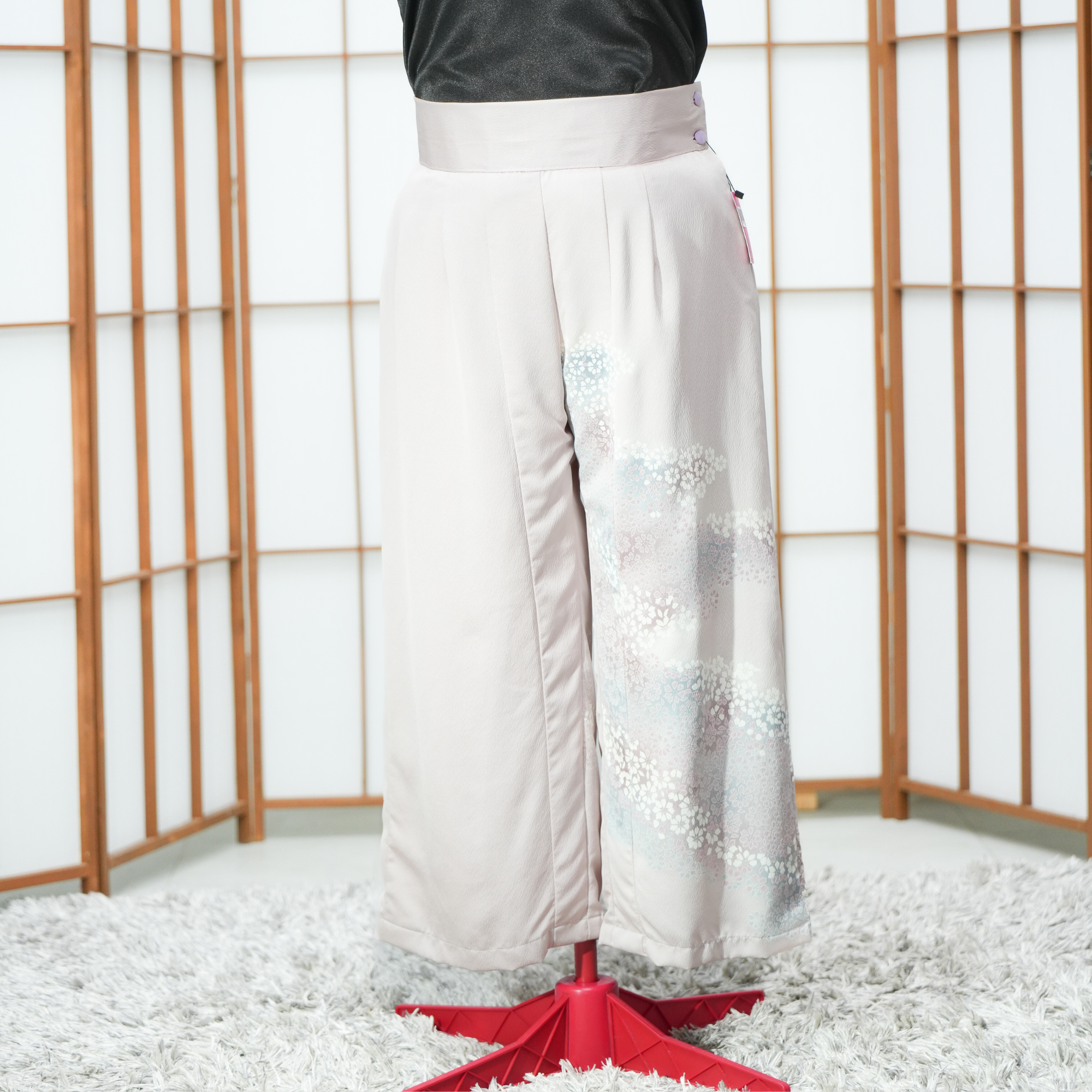 Premium On-hand: Light Colored Sakura Palazzo Pants | 3XLB | PP6662