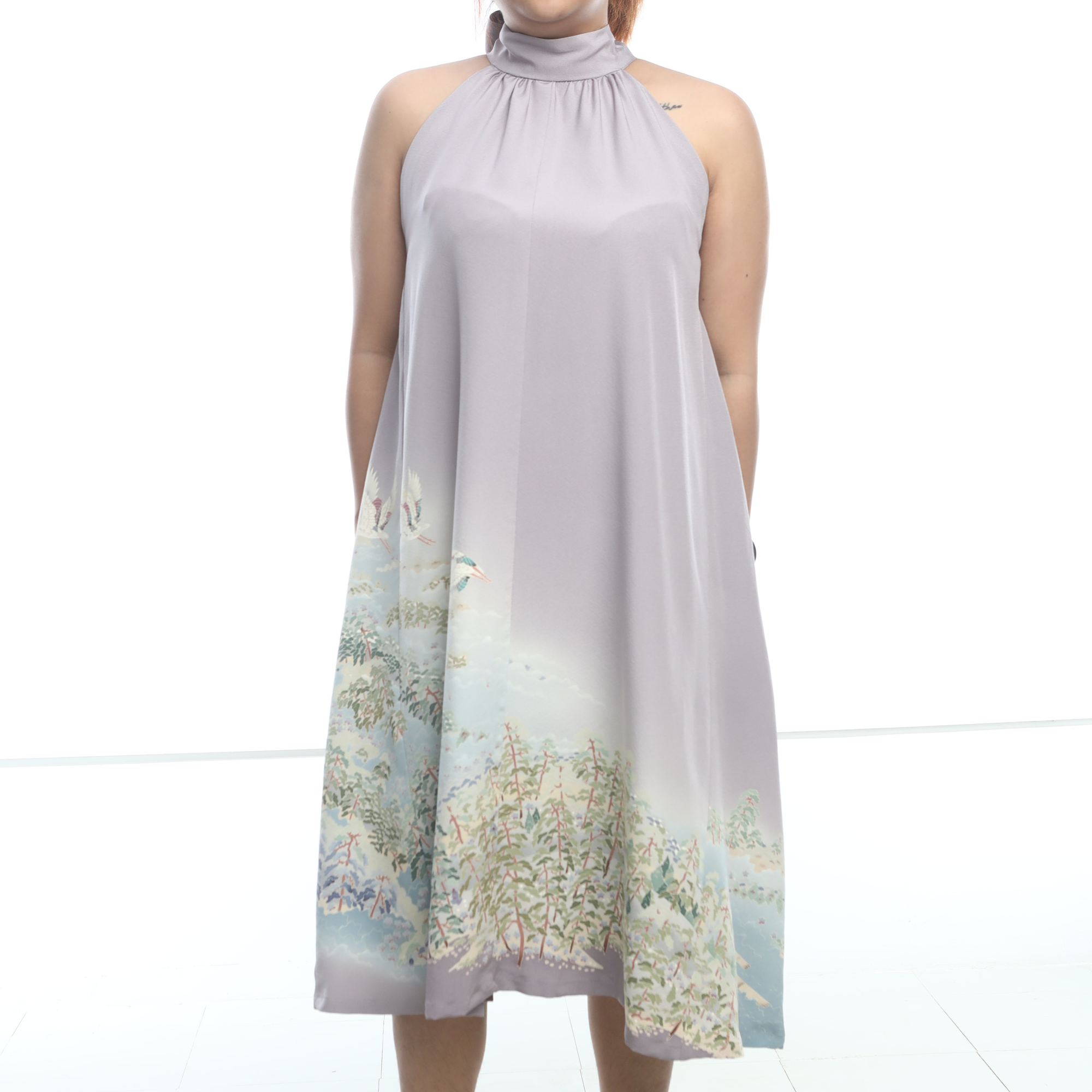 On-hand: Halter Dress Lavender | HD6636 Size: XLA