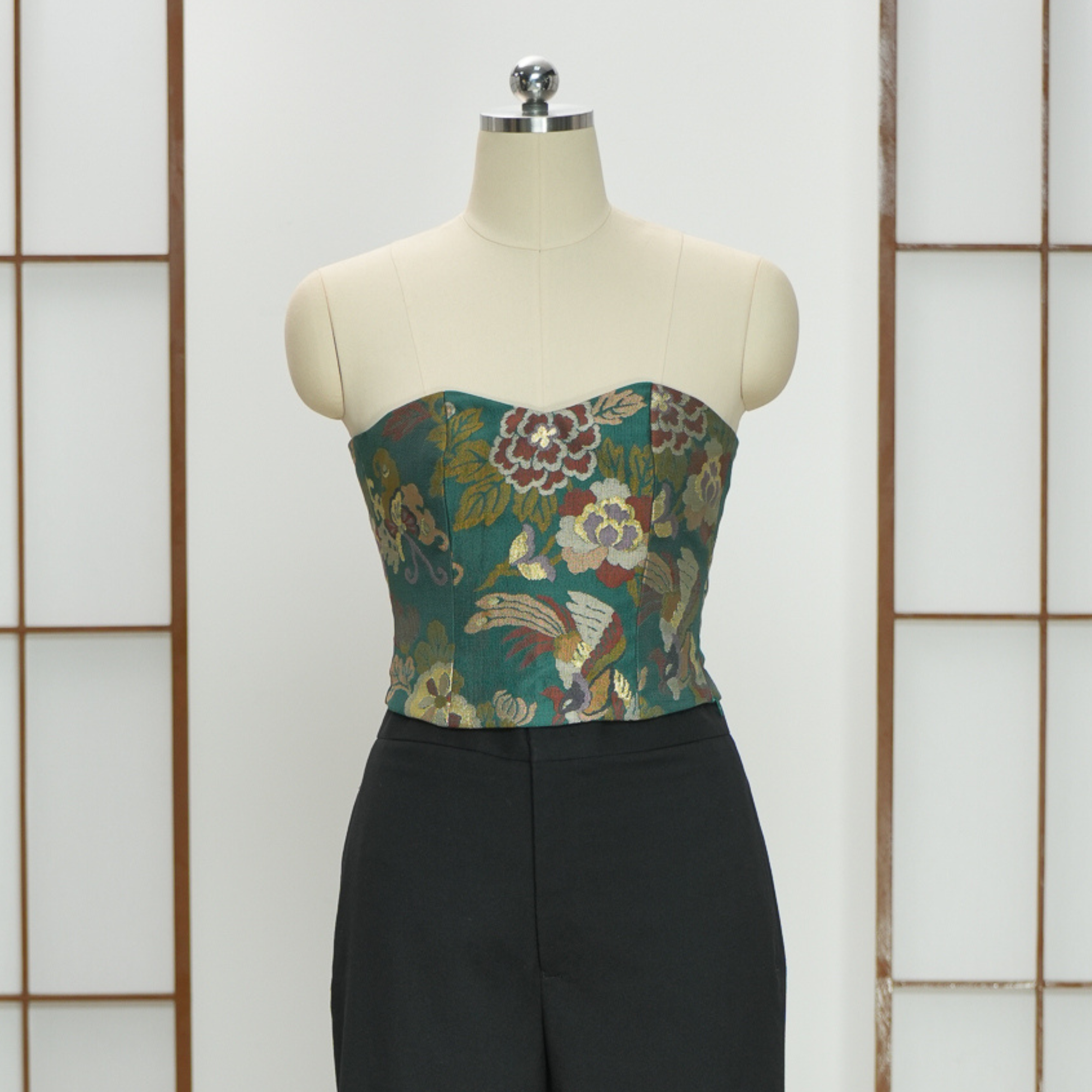 Premium On-hand item: Green Corset | S | C6955