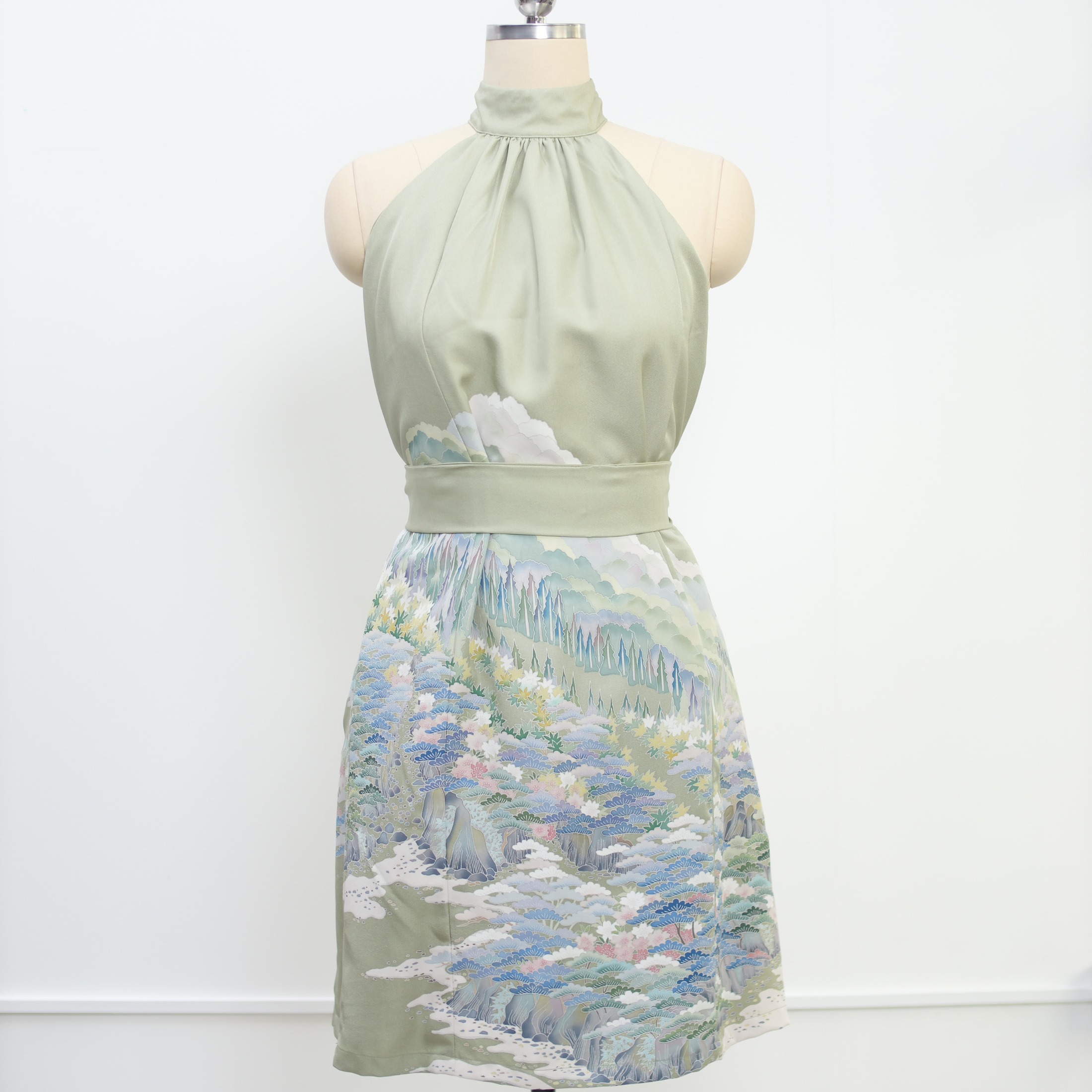 On-hand item: Halter Dress Green | HD5914 Size: XLB
