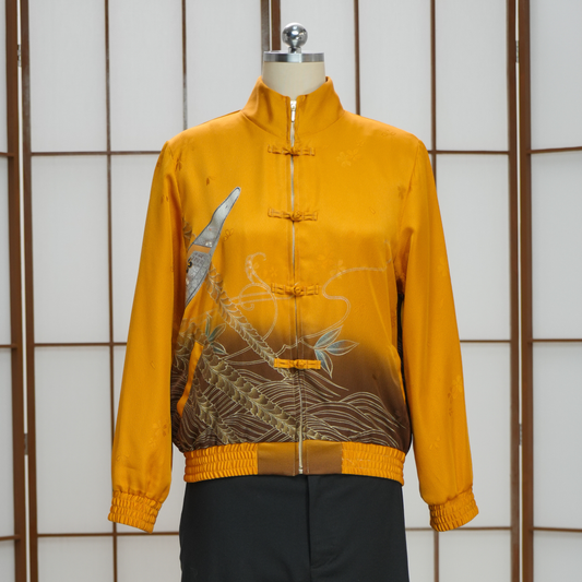 Premium On-hand: Gold Chinese Knot Jacket  | CKJ7402 | XLA (Women) - gold furisode!