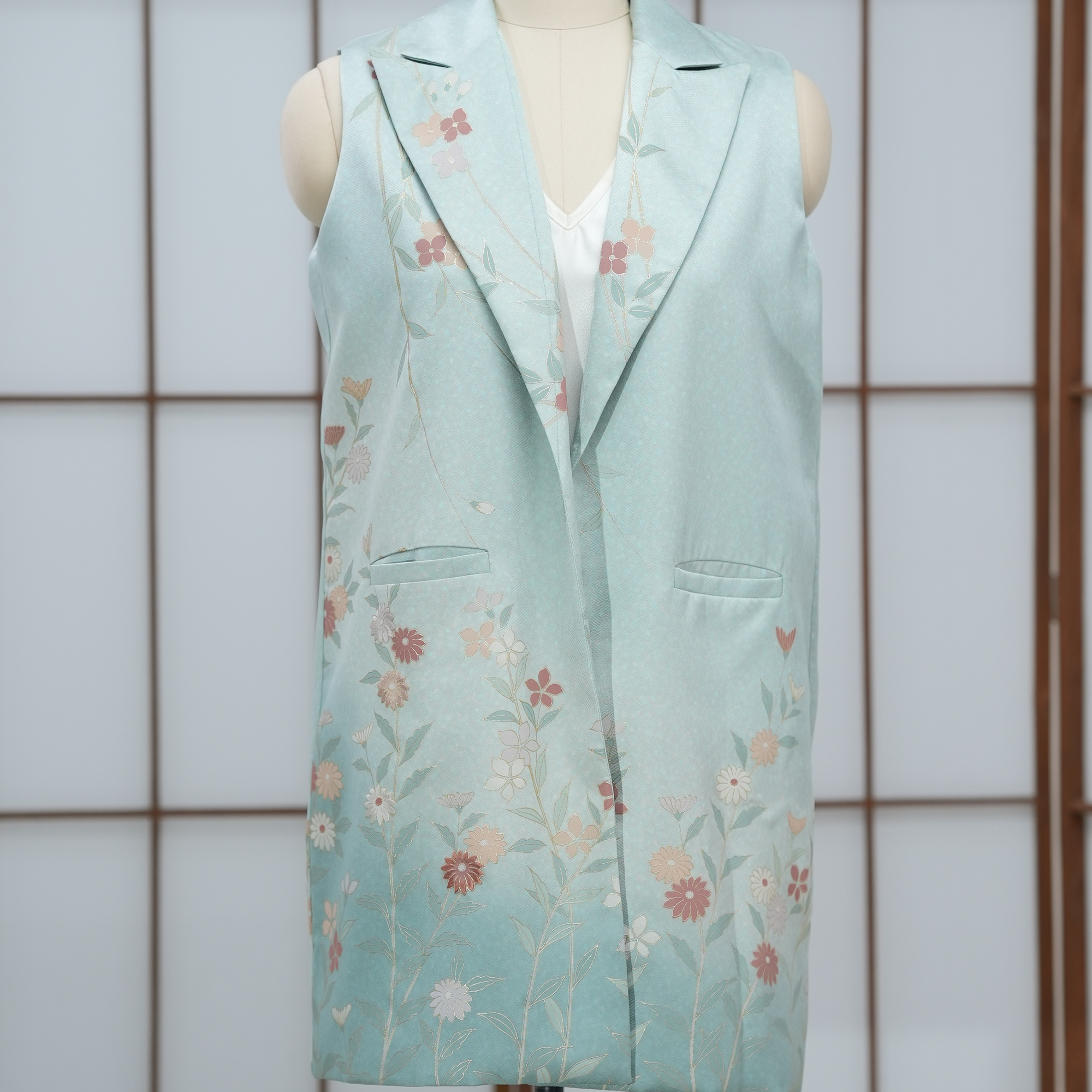 Premium On-hand: No sleeves suit jacket | M Blue NSSJ7000