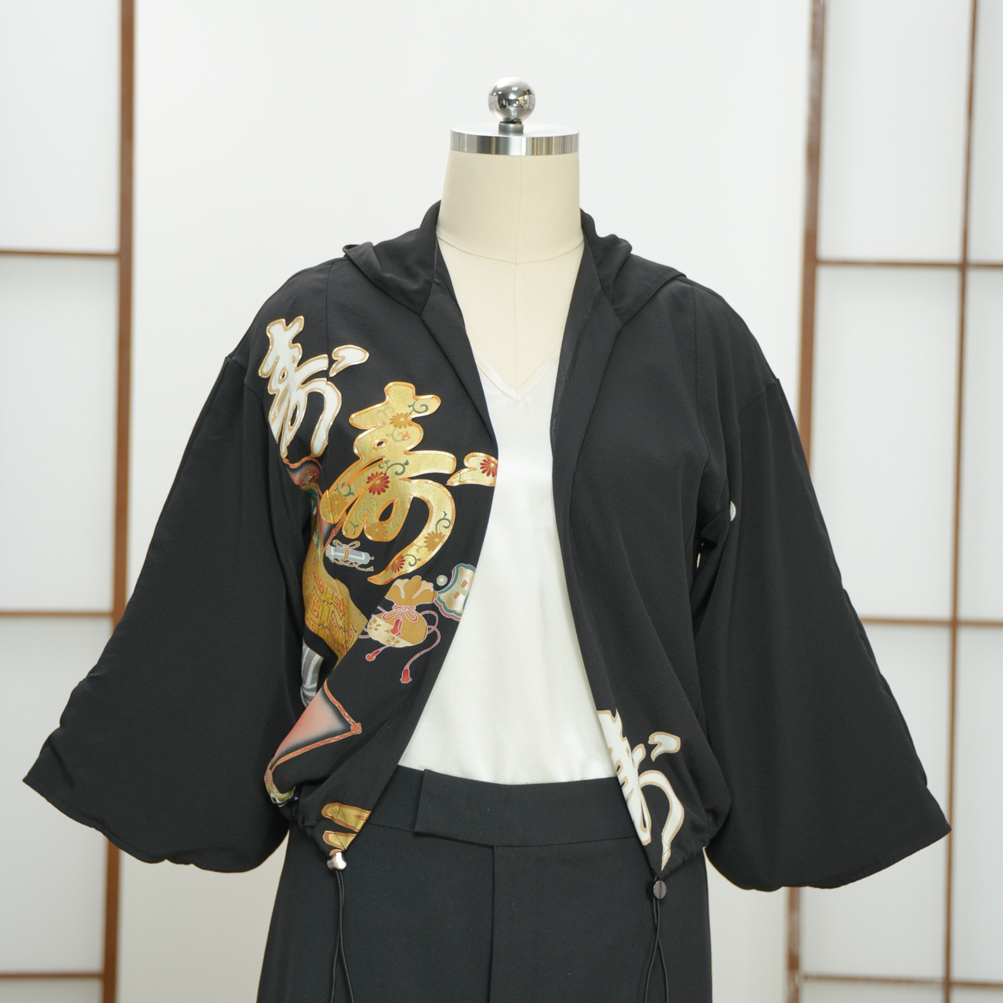 Premium On-hand item: Black Kodomo Hoodie | HK7629Y - unique!