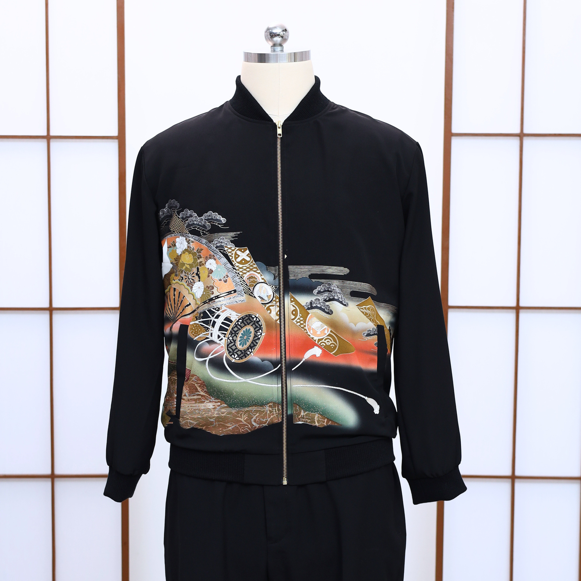 Premium On-hand: Black Men's Bomber Jacket | L | BJ7688
