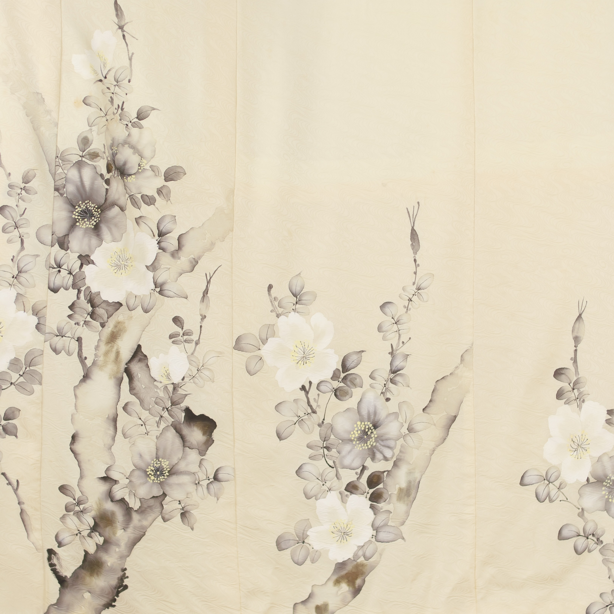 NALB - (No Art Left Behind) Fabric: 0126NALB-04 | Cream flowers
