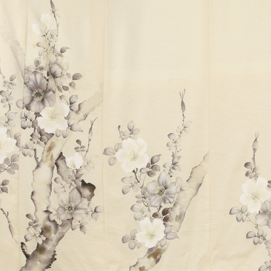 NALB - (No Art Left Behind) Fabric: 0126NALB-04 | Cream flowers