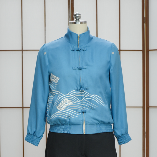 Premium On-hand: Blue Chinese Knot Jacket  | CKJ7404 | MB (Women)