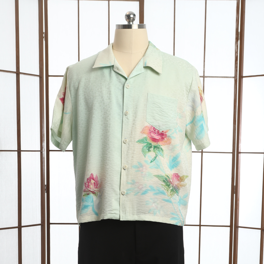 On-hand: Aloha shirt | AS7470 | Mint Green XL