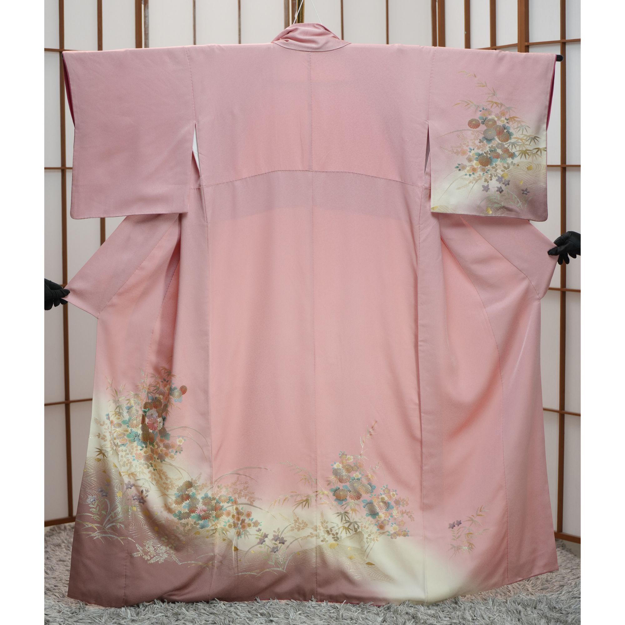 Chiku Fabric: 0422_09 | Rose Gold Bouquet
