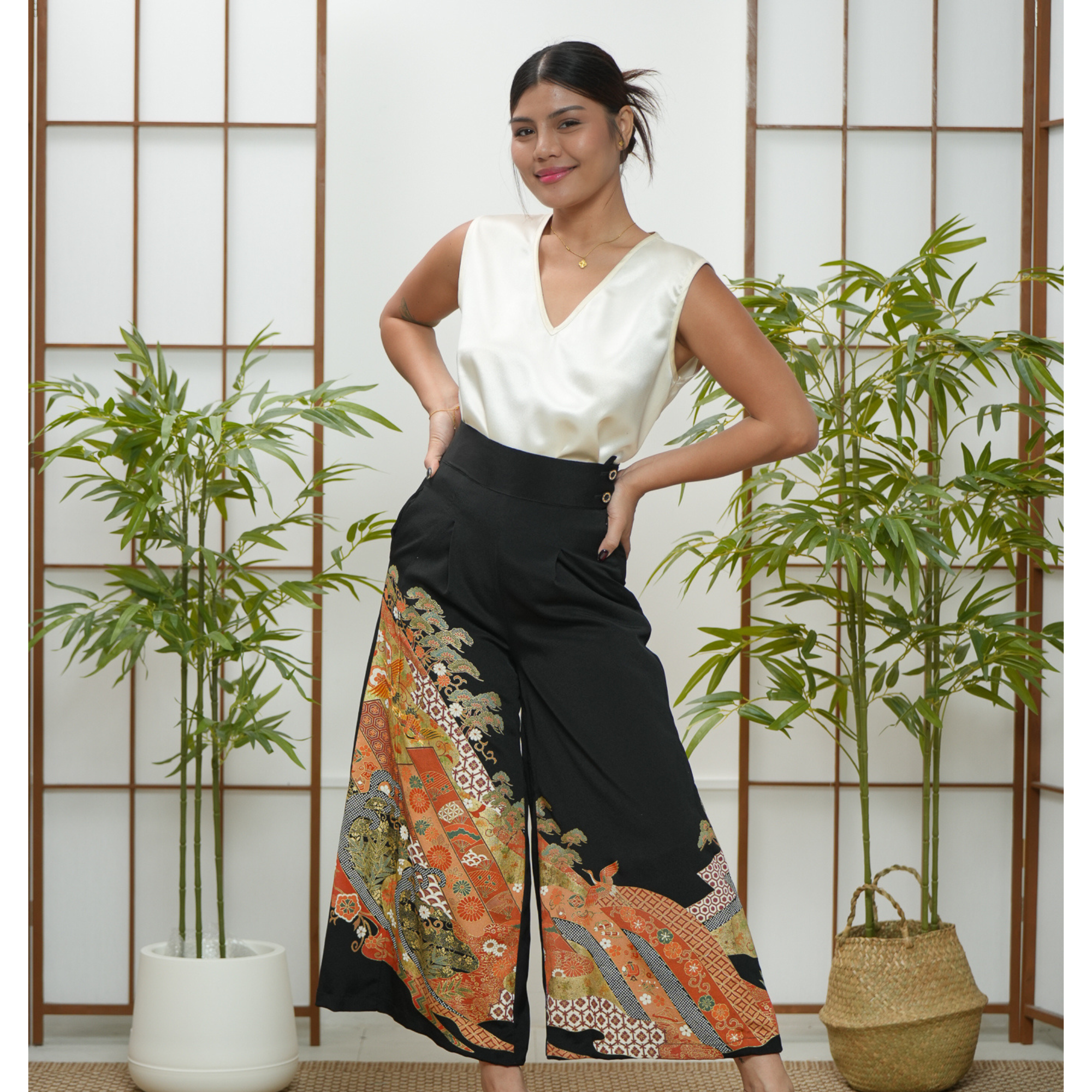Premium On-hand: Black Palazzo Pants | SB | PP6011