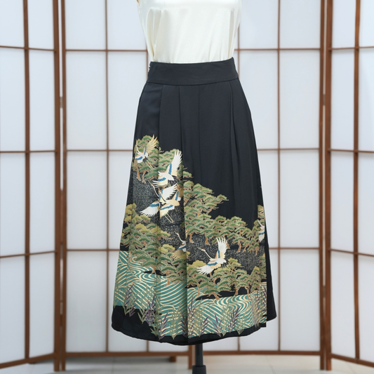 Premium On-hand: Black Hanbok Skirt | 1P | HS6952M