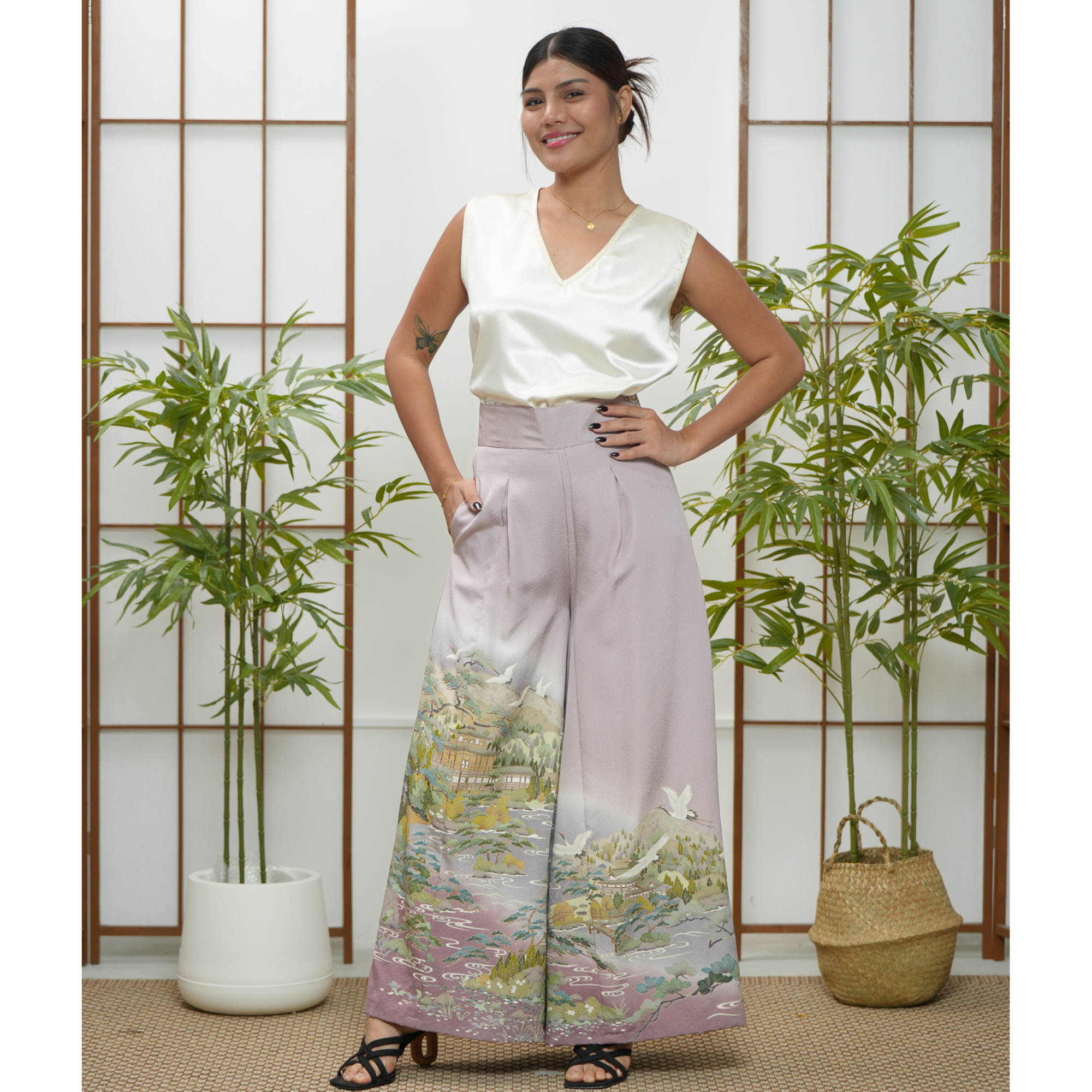 Premium On-hand: Lavender Palazzo Pants | LA | PP4809