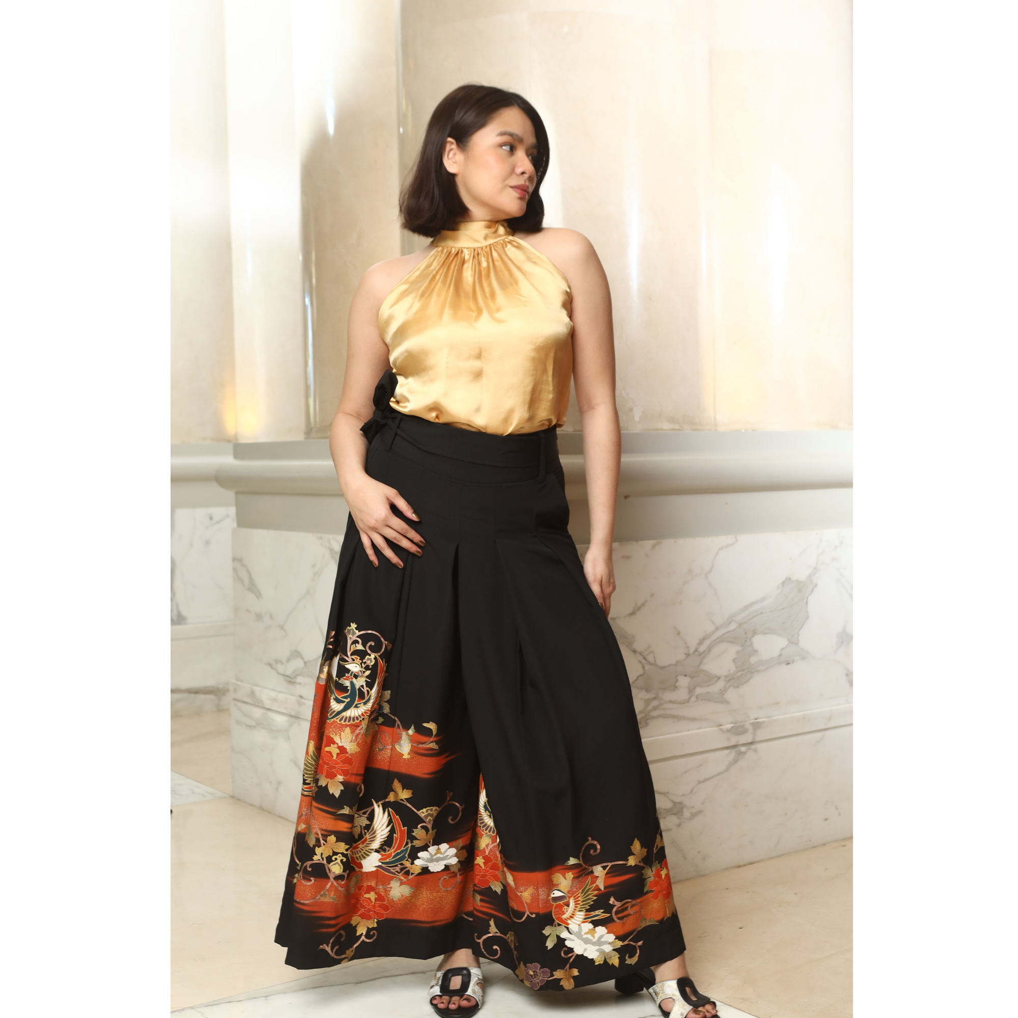 Premium On-hand: Black Hakama Pants | HKP4720M | L